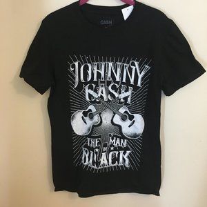 41. Johnny Cash "Man in Black" Guitar Tee NWT